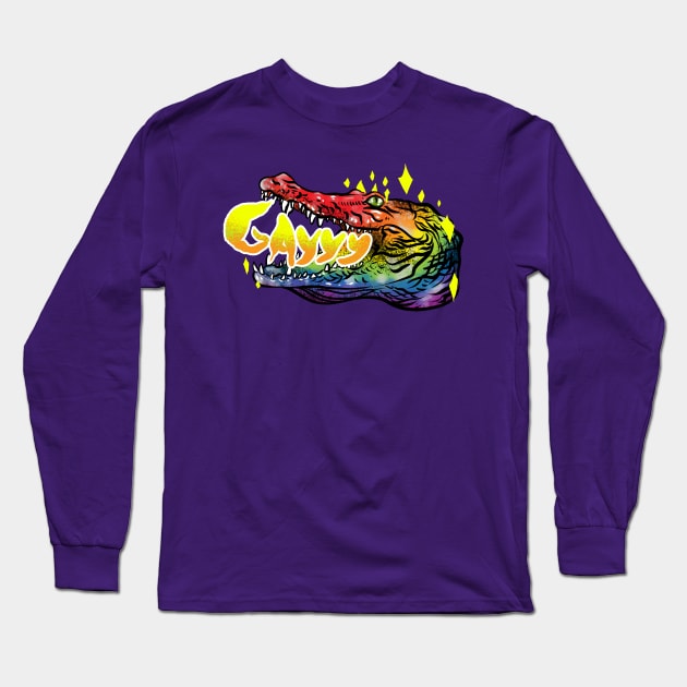 Alligaytor - Pride Alligator Long Sleeve T-Shirt by Manfish Inc.